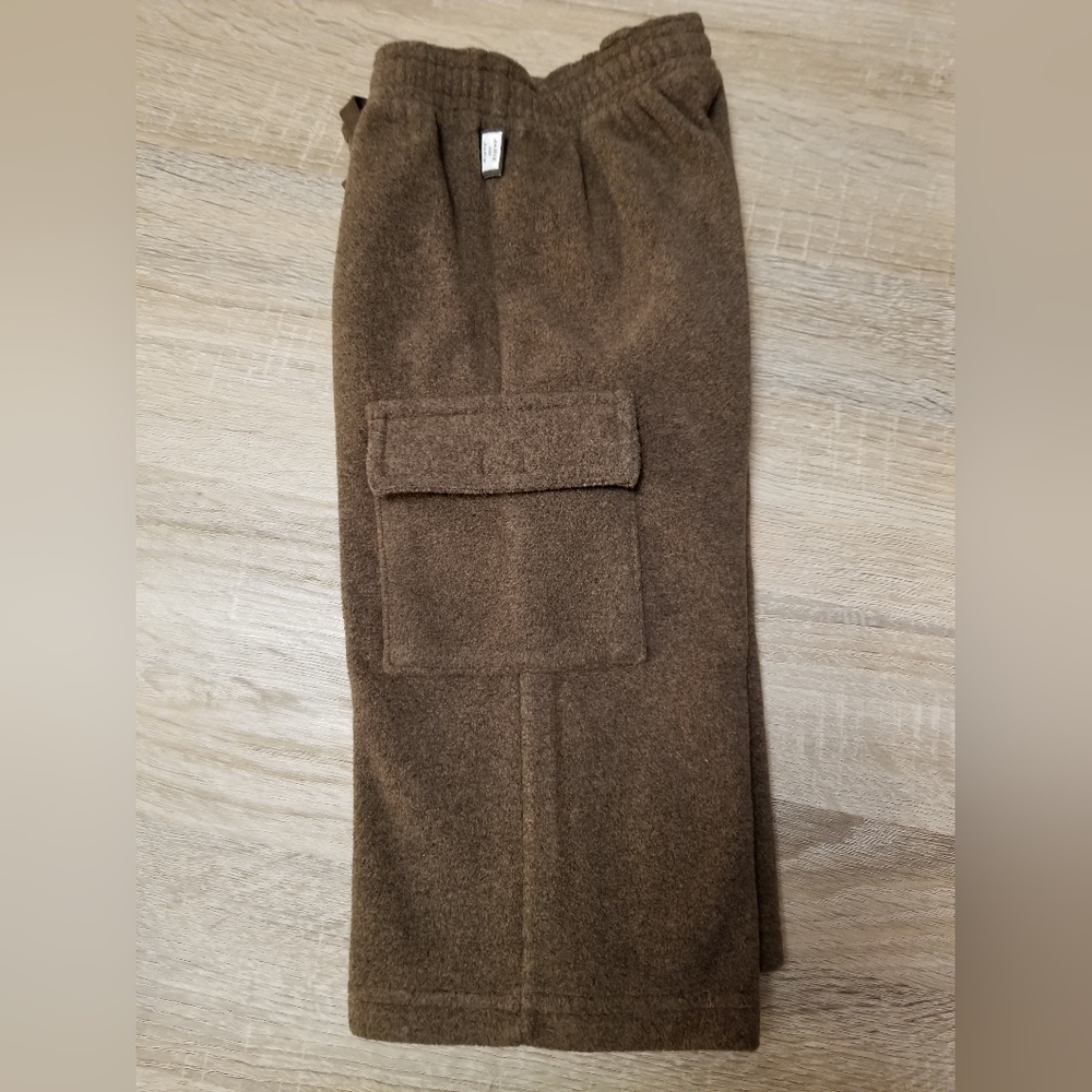 2006 nwt Janie and Jack 2006 brown  SUPER-SOFT warm fleece pants 12-18 months - Picture 2 of 5